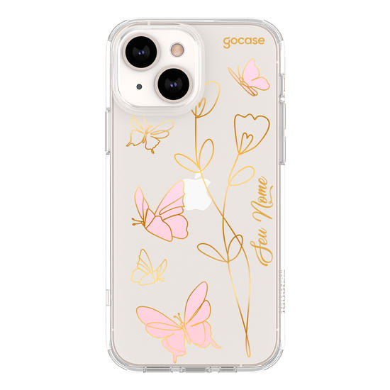 Capinha para celular Rose Butterfly Line