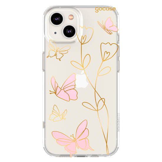 Capinha para celular  Rose Butterfly Line