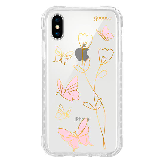 Capinha para celular  Rose Butterfly Line
