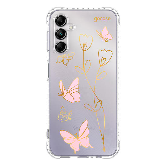 Capinha para celular  Rose Butterfly Line