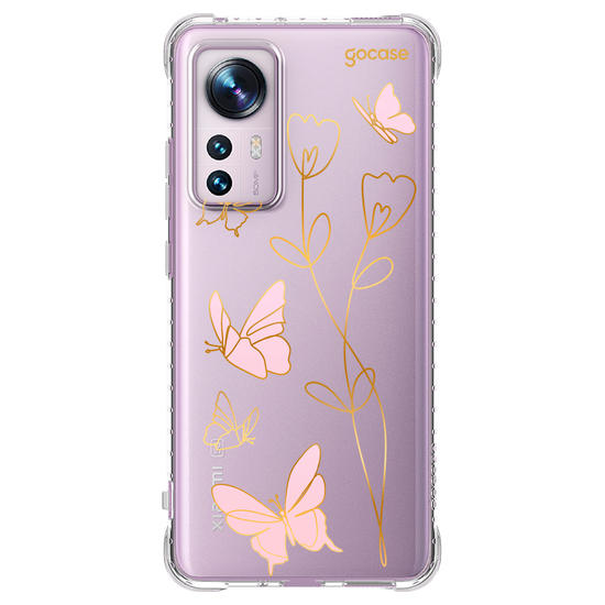 Capinha para celular  Rose Butterfly Line
