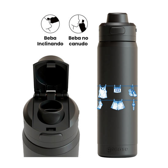 Garrafa Térmica Flip Pro + Ebook - Run Essentials