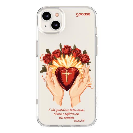 Capinha para celular  Sagrado Coração de Maria Frase