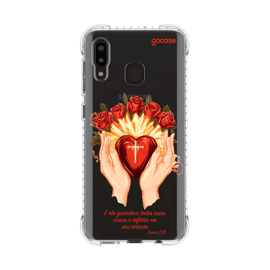 Capinha para celular  Sagrado Coração de Maria Frase