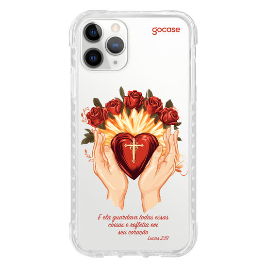 Capinha para celular  Sagrado Coração de Maria Frase
