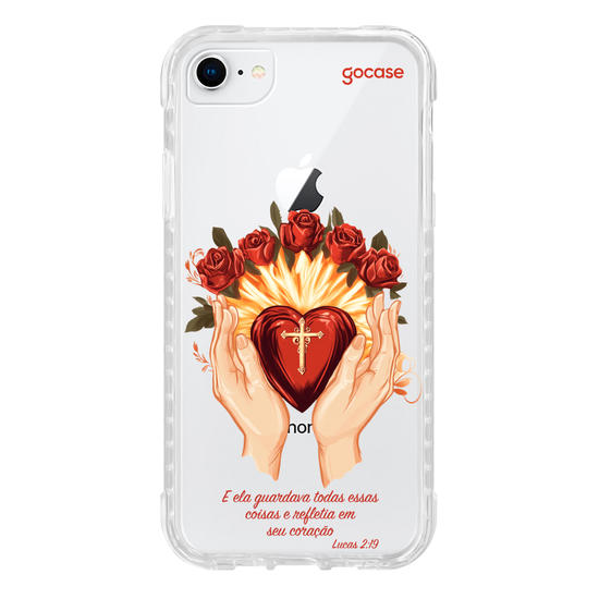 Capinha para celular  Sagrado Coração de Maria Frase