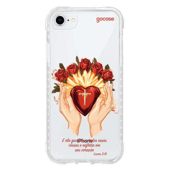 Capinha para celular  Sagrado Coração de Maria Frase