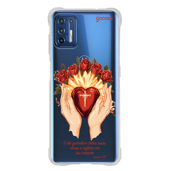 Capinha para celular  Sagrado Coração de Maria Frase