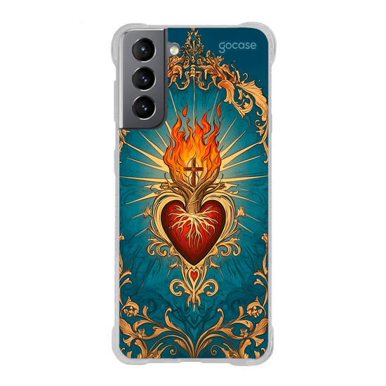 Capinha para celular  Sagrado Coração Pintura