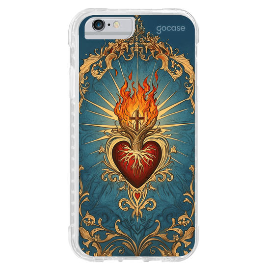 Capinha para celular  Sagrado Coração Pintura Capinha para celular  Sagrado Coração Pintura