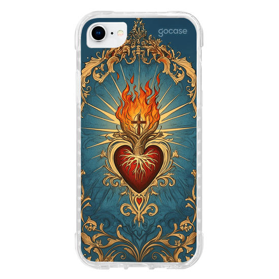 Capinha para celular  Sagrado Coração Pintura