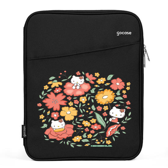 Capa Para Notebook Slim - Hello Kitty - Floral Pattern
