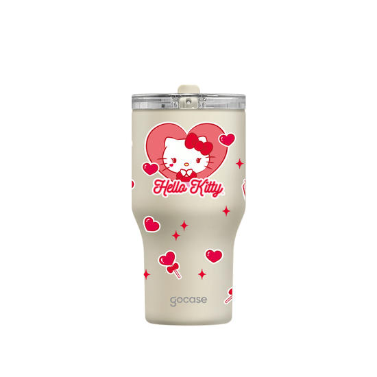 Copo Térmico Daily + Ebook -  Hello Kitty - Doce Cereja