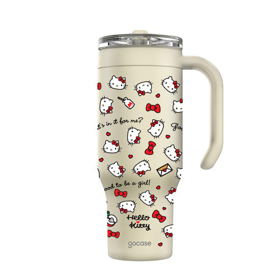Copo Térmico Life + Ebook - Hello Kitty - Good To Be a Girl