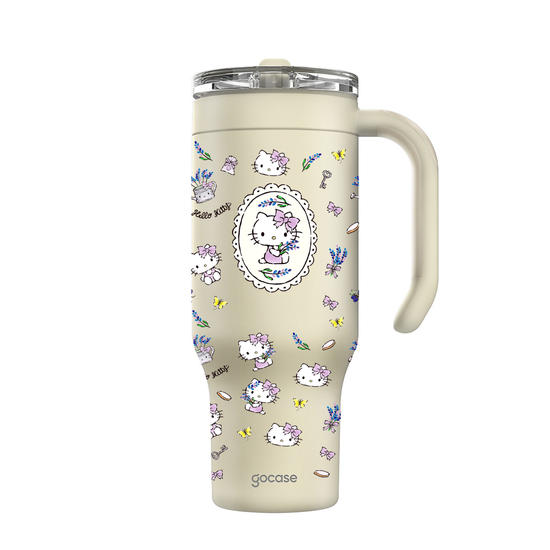 Copo Térmico Life + Ebook - Hello Kitty - Lilac Dream