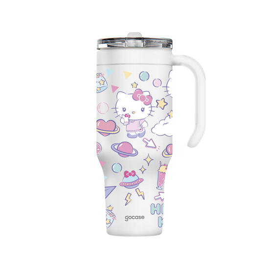 Copo Térmico Life + Ebook -  Hello Kitty - Gen Z Core