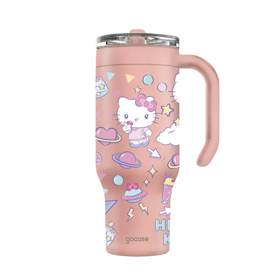Copo Térmico Life + Ebook -  Hello Kitty - Gen Z Core