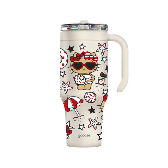 Copo Térmico Life - Hello Kitty - Bronzeada na Praia