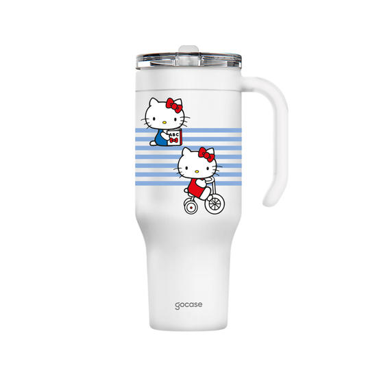 Copo Térmico Life + Ebook - Hello Kitty - Um Dia Comigo