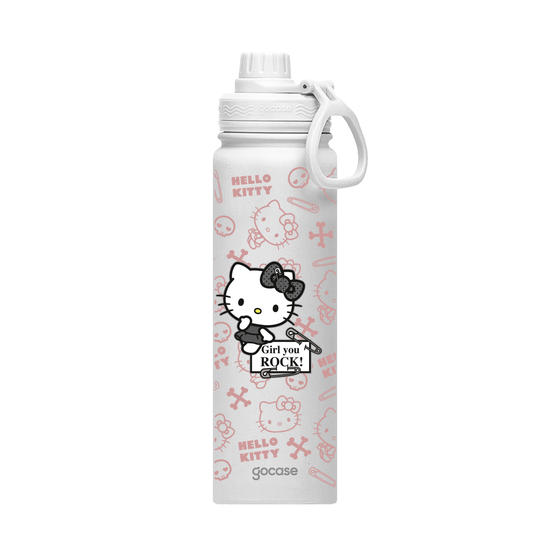 Garrafa Térmica Fresh + Ebook - Hello Kitty - Punk