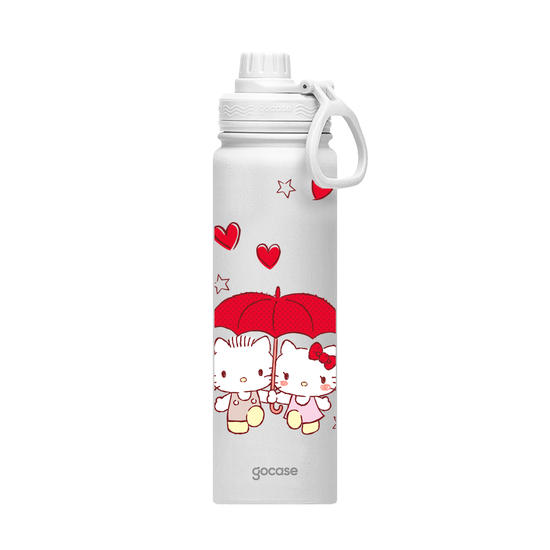 Garrafa Térmica Fresh + Ebook - Hello Kitty - Adorable Love