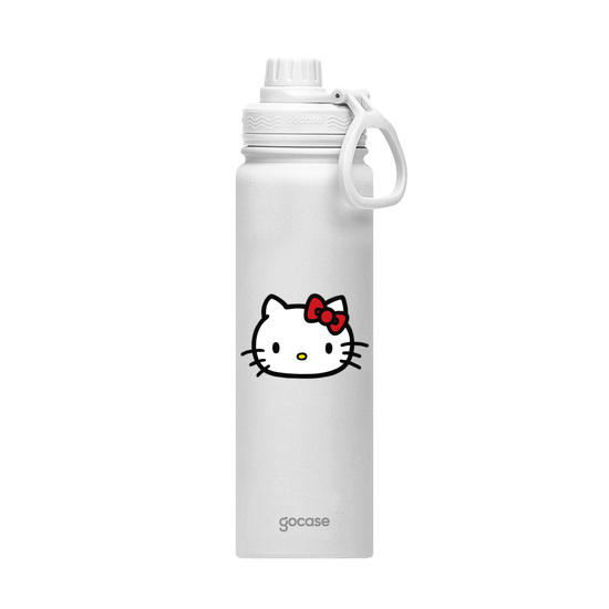 Garrafa Térmica Fresh + Ebook - Hello Kitty - Minimalista Bold