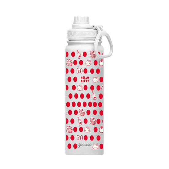 Garrafa Térmica Fresh + Ebook - Hello Kitty - Dots