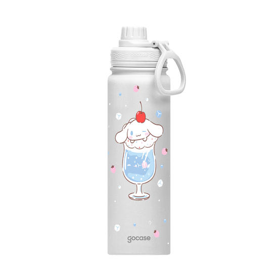 Garrafa Térmica Fresh + Ebook - Sanrio - Cinnamonroll Sparkling Drink
