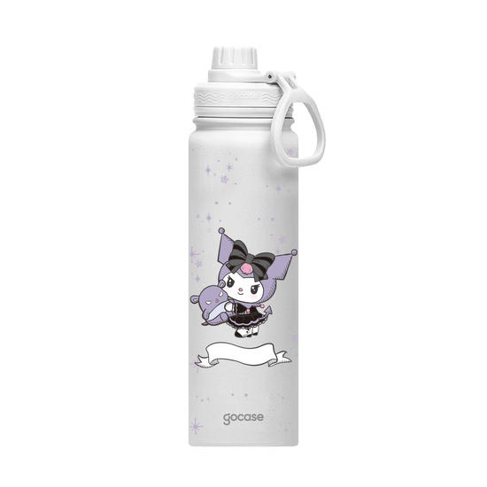 Garrafa Térmica Fresh + Ebook - Sanrio - Kuromi Gótica