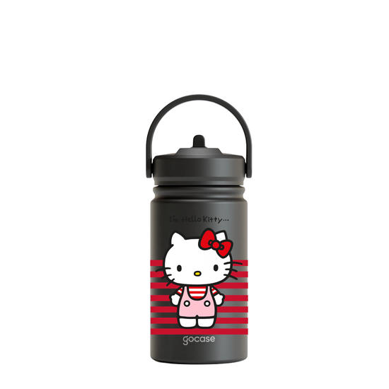 Garrafa Térmica Mini + Ebook - Hello Kitty - Listras