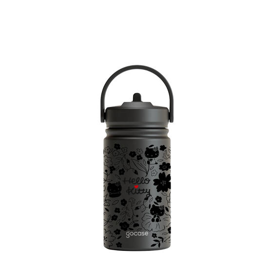 Garrafa Térmica Mini + Ebook - Hello Kitty - Floral Pattern