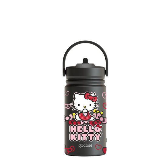 Garrafa Térmica Mini + Ebook - Hello Kitty - Laços Coloridos