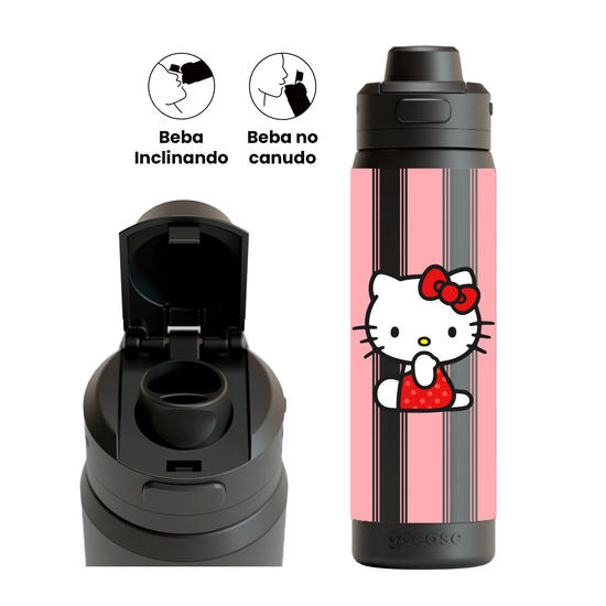 Garrafa Térmica Flip Pro - Hello Kitty - Cute Listras