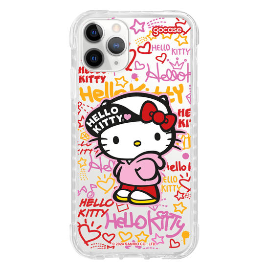 Capinha para celular  Hello Kitty - Grafite