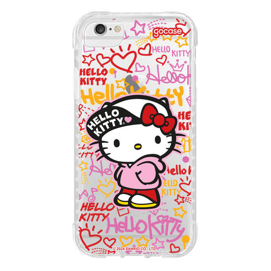 Capinha para celular  Hello Kitty - Grafite