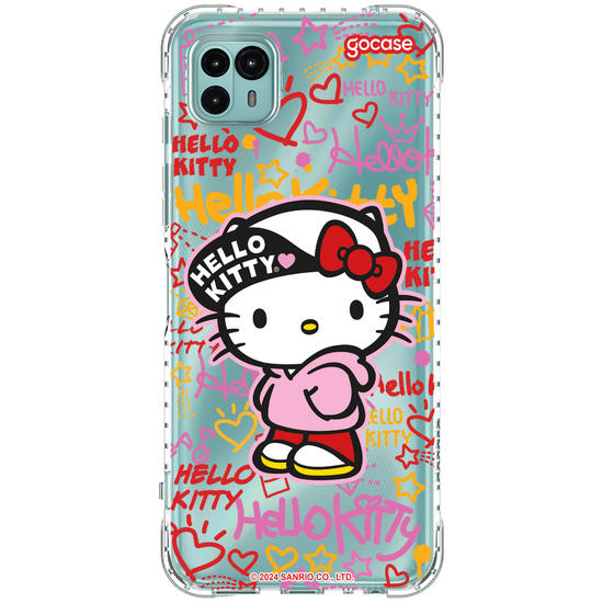 Capinha para celular  Hello Kitty - Grafite