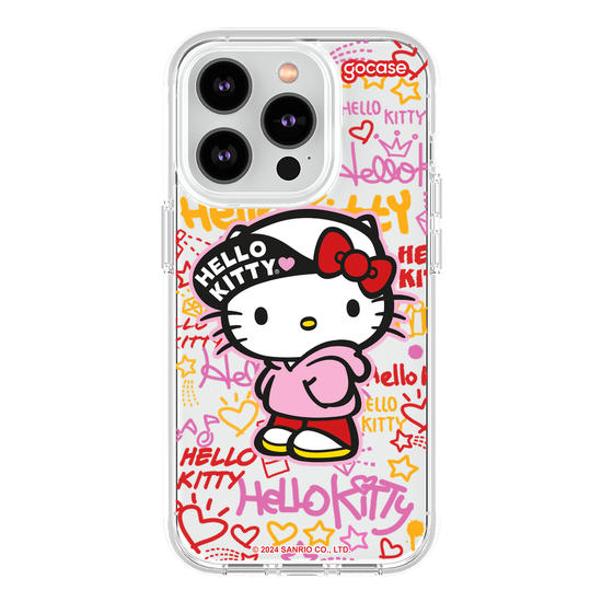 Capinha para celular  Hello Kitty - Grafite