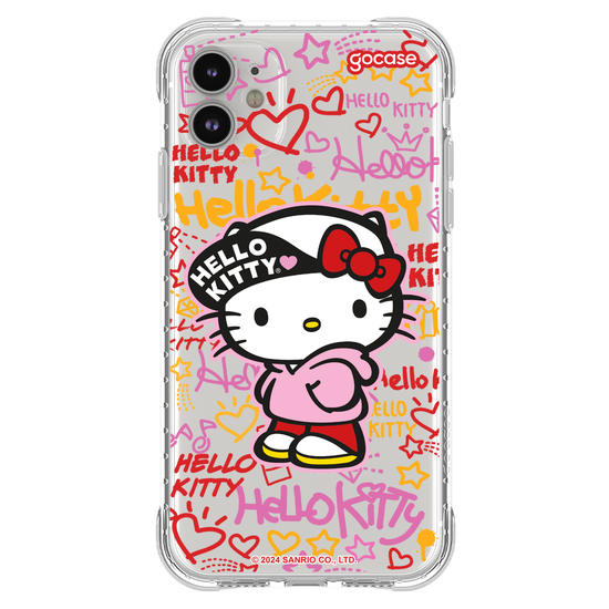 Capinha para celular  Hello Kitty - Grafite