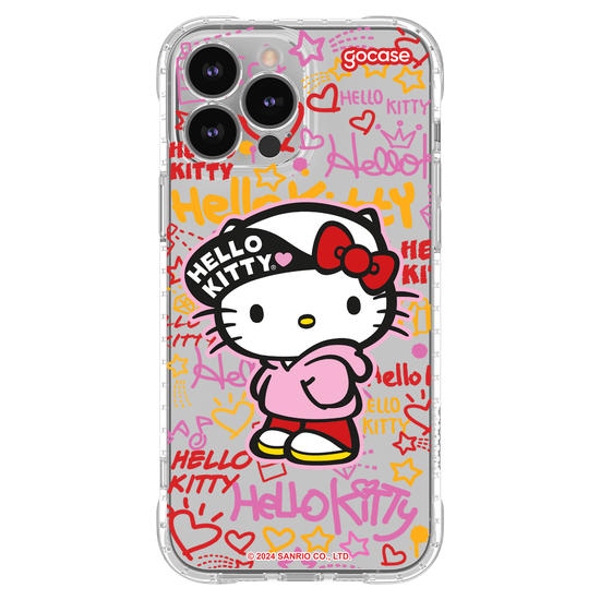 Capinha para celular  Hello Kitty - Grafite