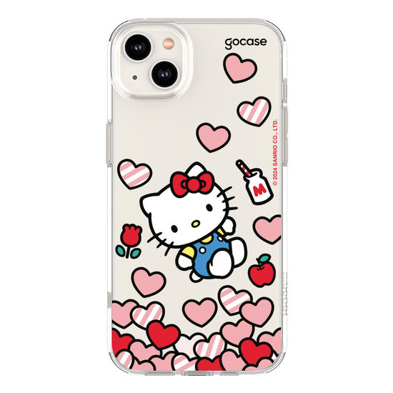 Capinha para celular  Hello Kitty - Corações Flutuantes