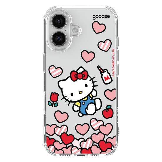 Capinha para celular  Hello Kitty - Corações Flutuantes