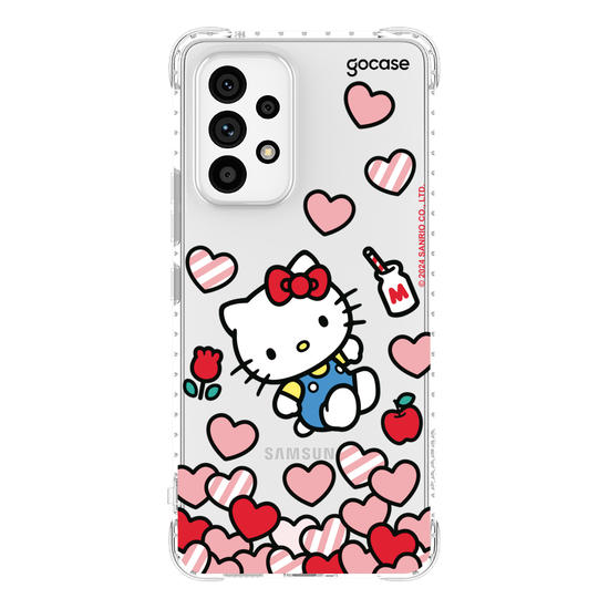 Capinha para celular  Hello Kitty - Corações Flutuantes