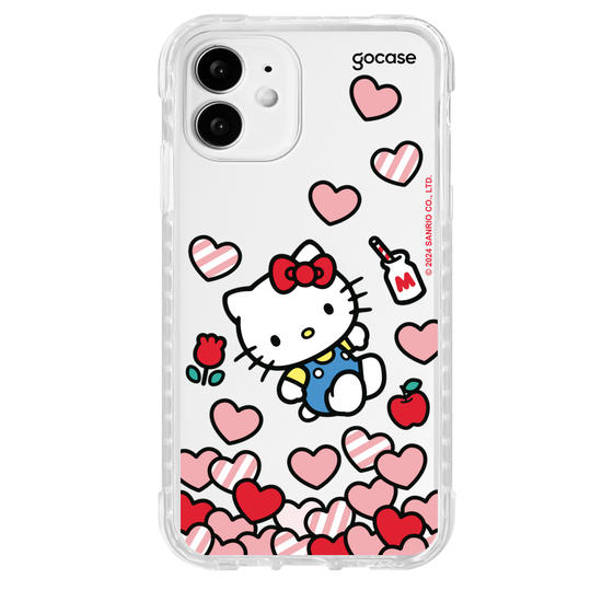 Capinha para celular  Hello Kitty - Corações Flutuantes