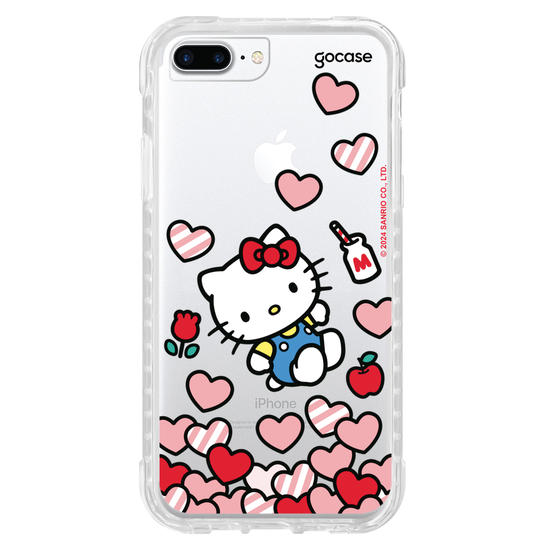 Capinha para celular  Hello Kitty - Corações Flutuantes