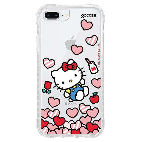 Capinha para celular  Hello Kitty - Corações Flutuantes