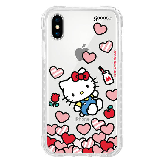 Capinha para celular  Hello Kitty - Corações Flutuantes