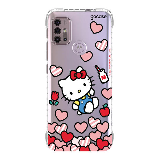 Capinha para celular  Hello Kitty - Corações Flutuantes