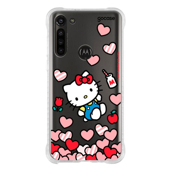 Capinha para celular  Hello Kitty - Corações Flutuantes