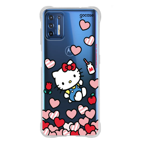 Capinha para celular  Hello Kitty - Corações Flutuantes