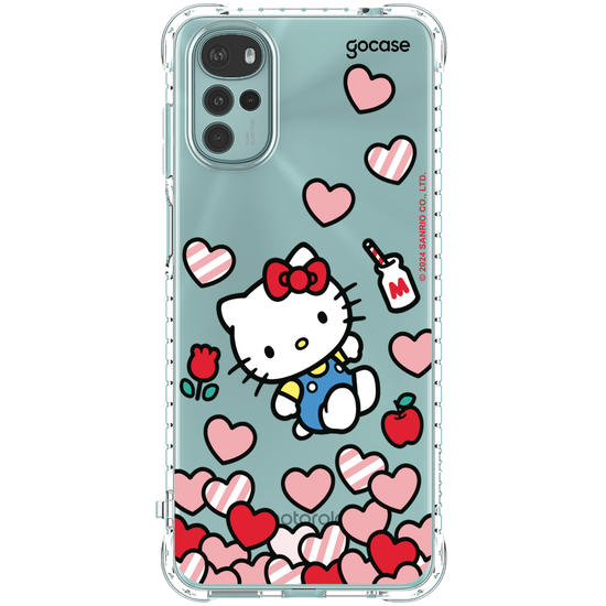 Capinha para celular  Hello Kitty - Corações Flutuantes